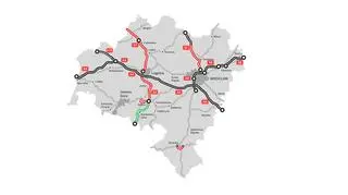 Mapa stanu budowy dróg na Dolnym Śląsku