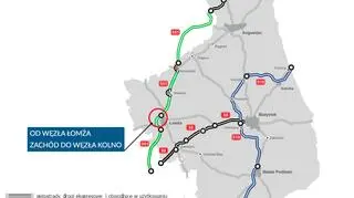 Mapa stanu budowy dróg w województwie podlaskim