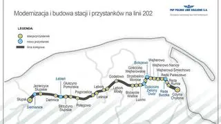 Modernizacja i budowa stacji oraz przystanów na linii numer 202