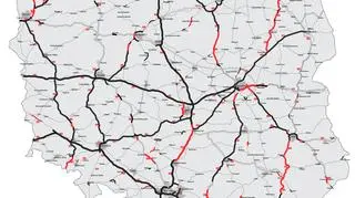 Odcinki dróg w realizacji 