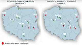 Plany największych miast w Polsce ws. zmian opłat za parkowanie 