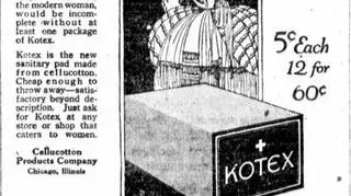 Podpaski Kotex zaczęły swoją karierę jako gazy medyczne do leczenia żołnierzy podczas I wojny światowej