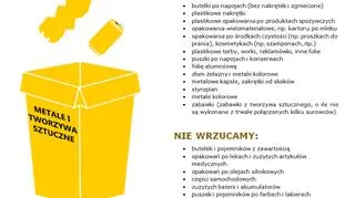 Pojemnik na metale i tworzywa sztuczne
