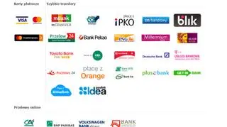 Przykład fałszywej strony pośrednika płatności 