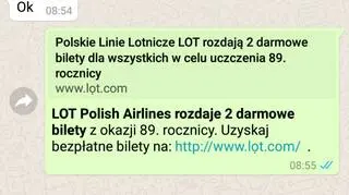 Przykładowa wiadomość