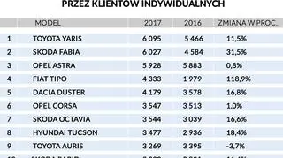 Rejestracja nowych samochodów przez klientów indywidualnych