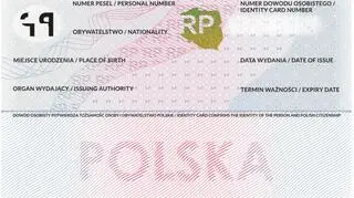Rewers nowego dowodu osobistego
