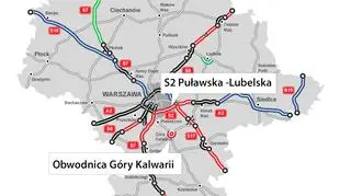 S2 odc. węzeł Puławska - węzeł Lubelska i obwodnica Góry Kalwarii