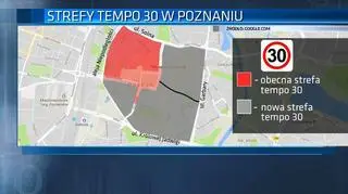 Strefy tempo 30 w Poznaniu