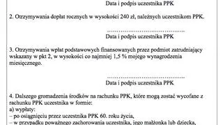Wzór deklaracji rezygnacji z PPK