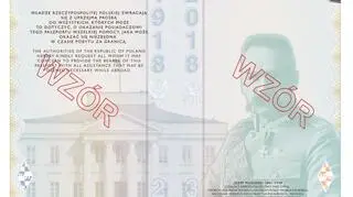 Wzór nowego paszportu. Wizerunek Józefa Piłsudskiego