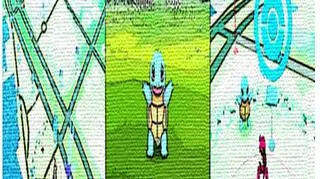 Zrzut ekranu z fałszywą aplikacją Pokemon