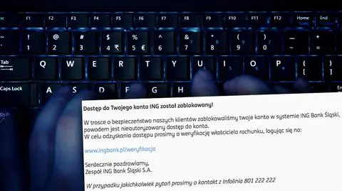 ING Bank Śląski: atak hakerski, oszuści wyłudzają dane do konta
