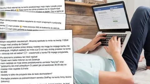 Przekręt na Facebooku. Oszust prosi o pożyczkę