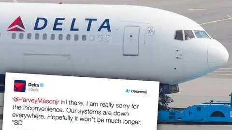 Delta Air Lines ma awarię systemu