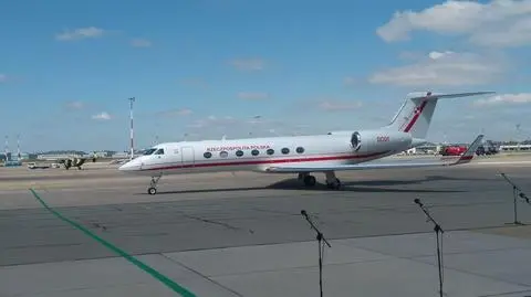 Samolot do transportu VIP-ów wylądował na lotnisku w Warszawie