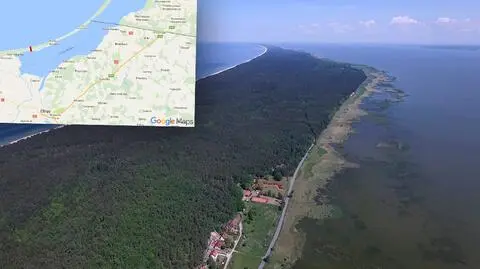 Przekop przez Mierzeję Wiślaną w miejscowości Nowy Świat