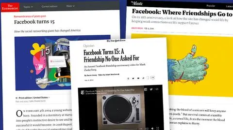 Facebook skończył 15 lat. Media o sukcesach i kontrowersjach