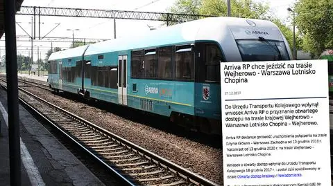 Arriva RP chce jeździć na trasie Wejherowo - Warszawa Lotnisko Chopina