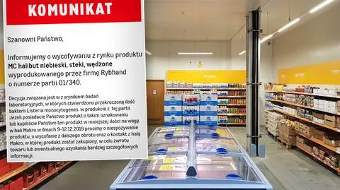 Makro wycofuje produkt MC halibut niebieski, steki, wędzone
