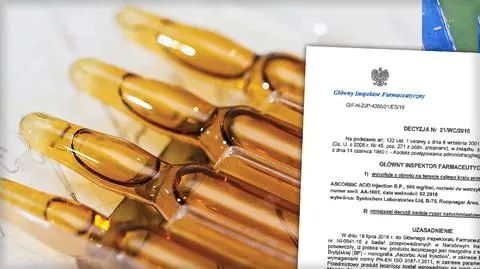 Ampułki z witaminą C wycofane z obrotu