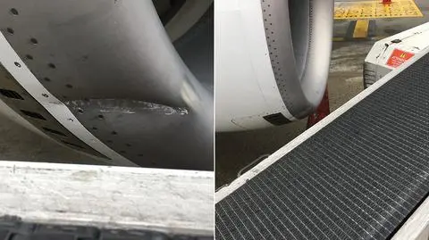 Samolot polskich siatkarzy uszkodzony