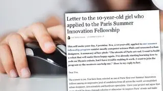 10-latka chce, żeby na ulice Paryża wrócił uśmiech