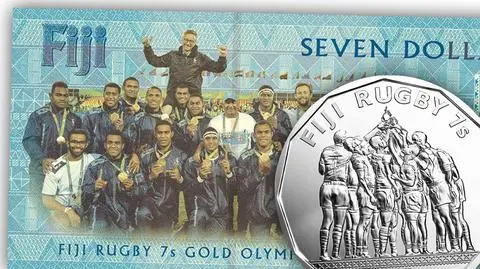 W Fidżi nowy banknot na cześć złotych rugbystów