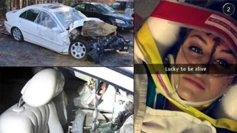 Używała Snapchata i spowodowała wypadek. Poszkodowany żąda pieniędzy