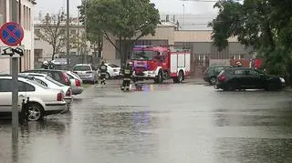 Ulewa w Wejherowie zalał wiele piwnic w domach