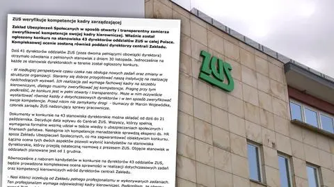 Konkurs na dyrektorów oddziałów ZUS, obecni odwołani od 30 listopada