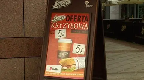 Kanapka, zupa i kawa - wszystko kryzysowe, bo kryzys sprzedaje się dobrze - zwłaszcza jeżeli jest tańszy, a nawet jeżeli nie jest to można go tak reklamować. I zarabiać... Jak zarabiać jeszcze więcej i jak kryzys kryzysem zwyciężać?