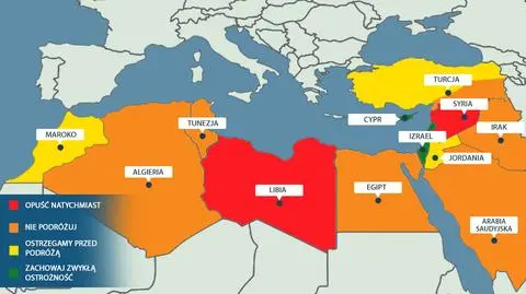 Kraje, przed którymi przestrzega MSZ