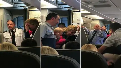 Steward uderzył kobietę wózkiem, groził pobiciem pasażerowi