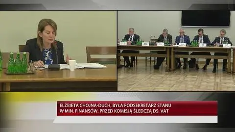 Chojna-Duch przed komisją śledczą ds