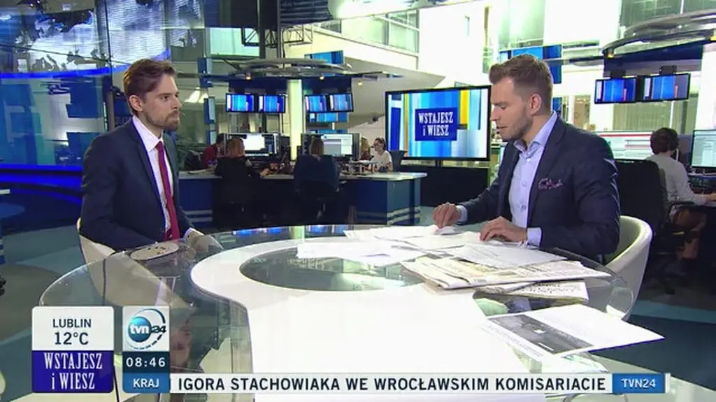Gościem TVN24 był Maciej Kawecki