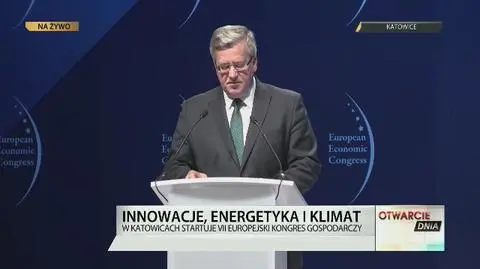 Komorowski: EKG jest dobrą ilustracją osiągnięć Polski