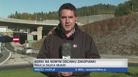 Korki na nowym odcinku zakopianki