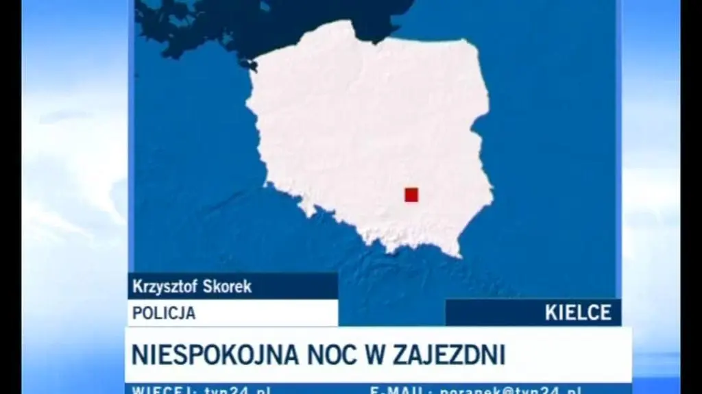 Krzysztof Skorek z zespołu prasowego komendanta świętokrzyskiej policji