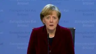 Merkel po szczycie unijnym