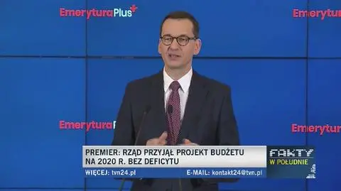 Morawiecki: emerytury w górę o co najmniej 70 złotych