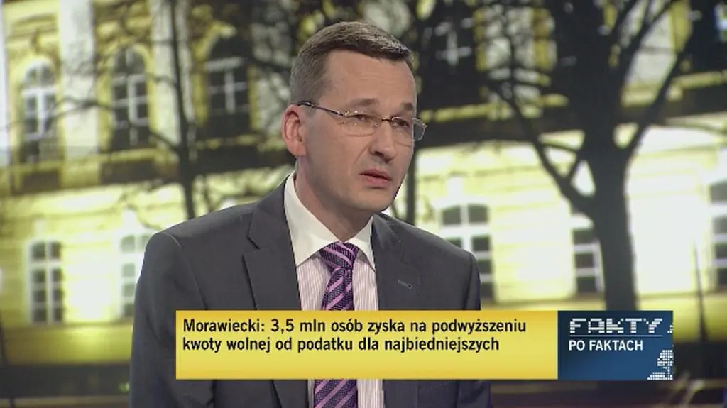 Morawiecki o wolnych kwotach dla parlamentarzystów 