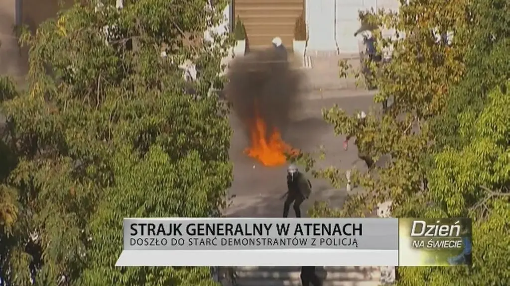 O strajku w Atenach opowiada Loukas Notopoulus