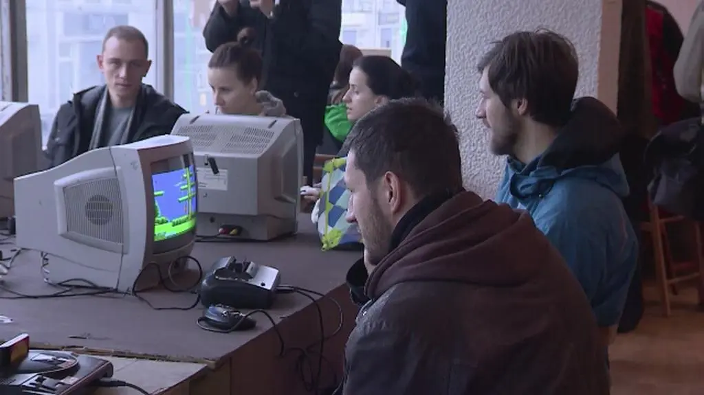 Pacman i SuperMario w dawnym Hortexie