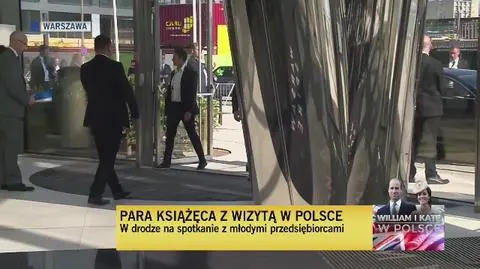 Para książęca Cambridge w wieżowcu Warsaw Spire