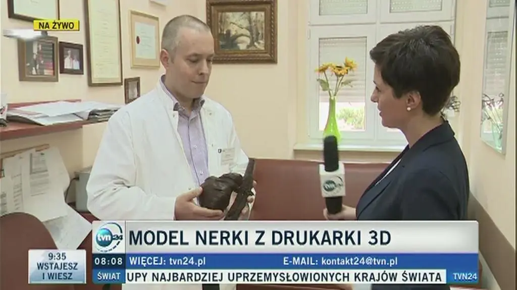 Polscy lekarze korzystają z wydrukowanej w 3D nerki 