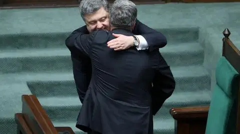 Poroszenko w polskim parlamencie