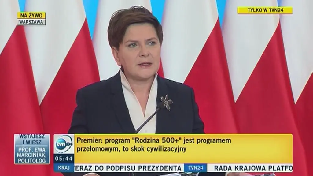 Premier Beata Szydło o podatku handlowym