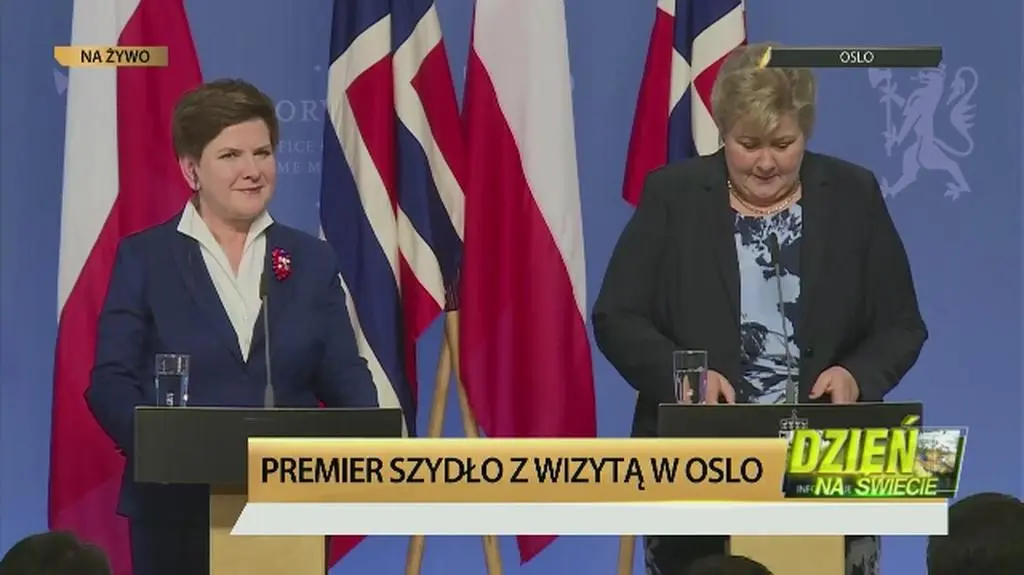 Premier Szydło z wizytą w Oslo