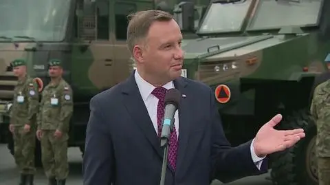 Prezydent Andrzej Duda o sprzęcie dla polskiej armii